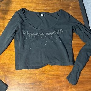 Sent from above graphic long sleeve